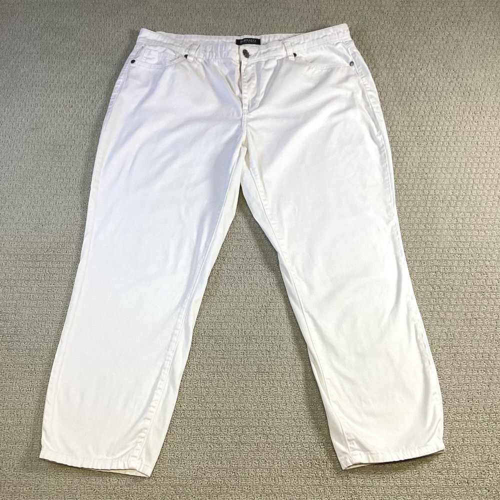 Buffalo David Bitton Womens White Mid Rise Stretch Skinny Ankle NO‎ SIZE TAG